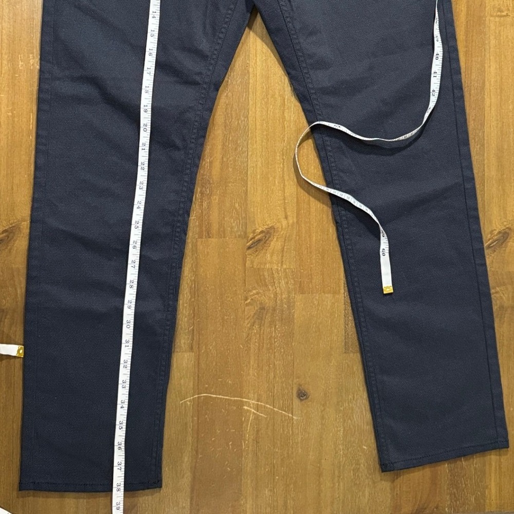 Michael Kors Parker Slim Fit Pants Mens 33/29 Dark Blue Micro Pattern Trousers - Picture 6 of 7